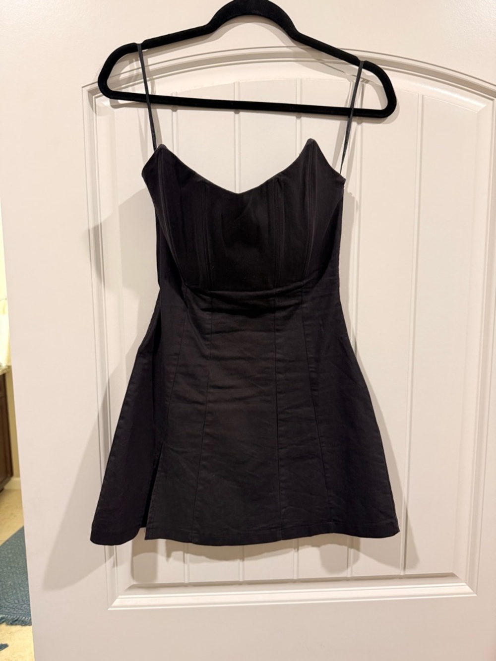 White Fox Boutique Black Strapless Mini Dress
